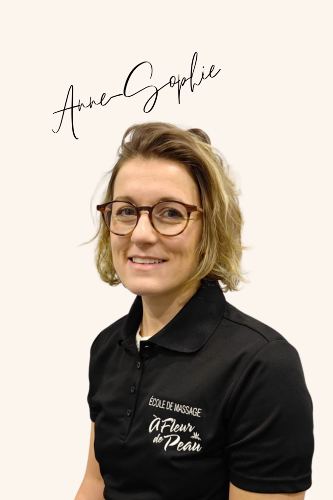 Anne-Sophie Giopp, formatrice Points Gâchettes - École de massage À fleur de peau Montréal